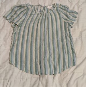 Lauren Conrad pretty light weight striped top Extra Small